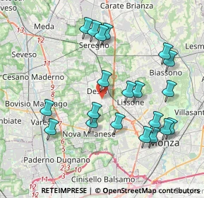 Mappa Via Partigiani d'Italia, 20832 Desio MB, Italia (4.039)