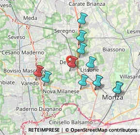 Mappa Via Partigiani d'Italia, 20832 Desio MB, Italia (3.40417)