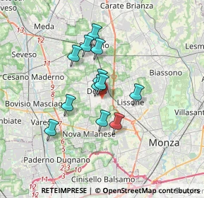 Mappa Via Partigiani d'Italia, 20832 Desio MB, Italia (2.63667)