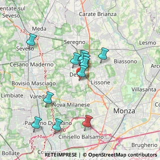 Mappa Via Partigiani d'Italia, 20832 Desio MB, Italia (3.33167)