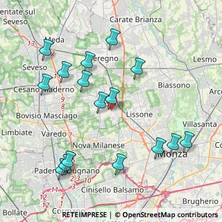 Mappa Via Partigiani d'Italia, 20832 Desio MB, Italia (4.54563)