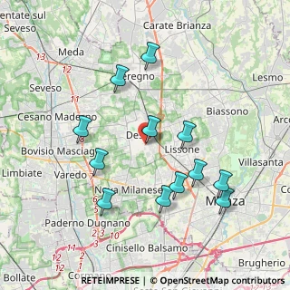 Mappa Via Partigiani d'Italia, 20832 Desio MB, Italia (3.81333)