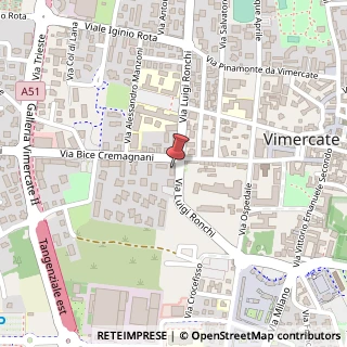 Mappa Via B. Cremagnani, 1, 20871 Vimercate, Monza e Brianza (Lombardia)