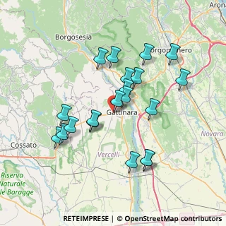Mappa Gattinara, 13045 Gattinara VC, Italia (6.8285)