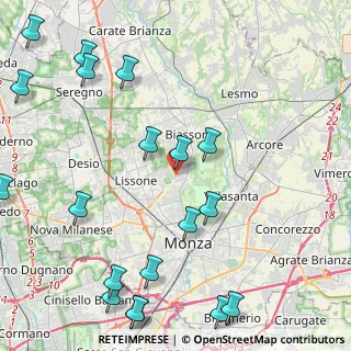 Mappa Via Parada, 20854 Vedano Al Lambro MB, Italia (6.0475)