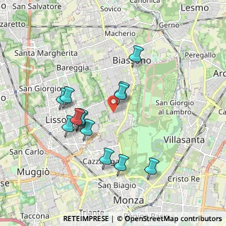 Mappa Via Parada, 20854 Vedano Al Lambro MB, Italia (1.71)
