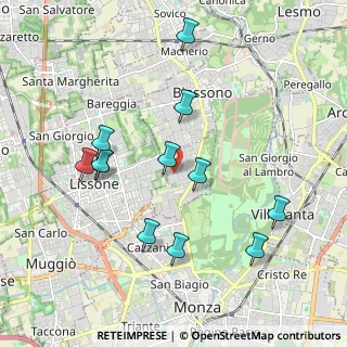 Mappa Via Parada, 20854 Vedano Al Lambro MB, Italia (1.95333)