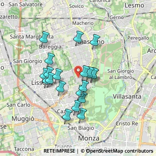 Mappa Via Parada, 20854 Vedano Al Lambro MB, Italia (1.5725)