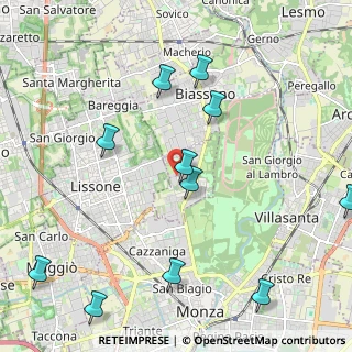 Mappa Via Parada, 20854 Vedano Al Lambro MB, Italia (2.52818)