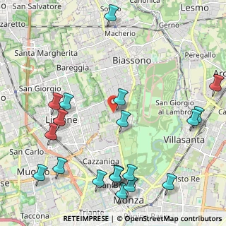 Mappa Via Parada, 20854 Vedano Al Lambro MB, Italia (2.777)