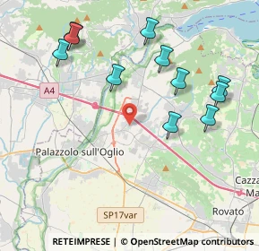 Mappa Via Bornico Traversa I, 25036 Palazzolo sull'Oglio BS, Italia (4.38)
