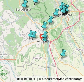 Mappa 13045 Gattinara VC, Italia (9.457)