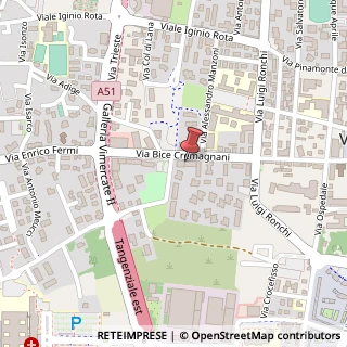 Mappa Via B. Cremagnani, 13, 20871 Vimercate, Monza e Brianza (Lombardia)