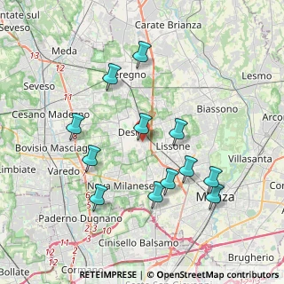 Mappa Via Luigi Pirandello, 20832 Desio MB, Italia (3.80417)