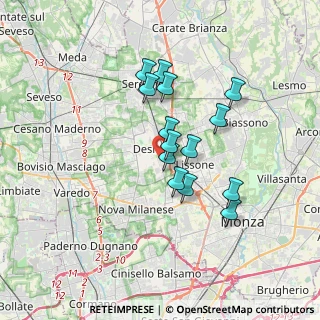 Mappa Via Luigi Pirandello, 20832 Desio MB, Italia (2.77214)