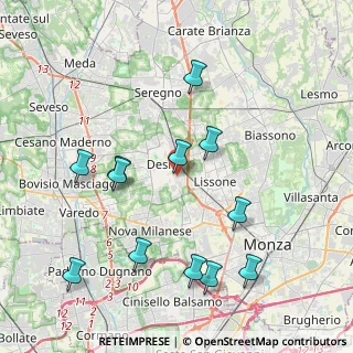 Mappa Via Luigi Pirandello, 20832 Desio MB, Italia (4.28667)
