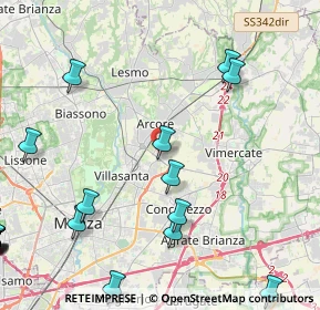 Mappa Via Antonio Meucci, 20862 Arcore MB, Italia (6.53167)