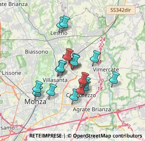Mappa Via Antonio Meucci, 20862 Arcore MB, Italia (2.81647)