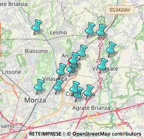 Mappa Via Antonio Meucci, 20862 Arcore MB, Italia (2.866)