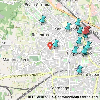 Mappa Via Pastrengo, 21052 Busto Arsizio VA, Italia (1.33313)