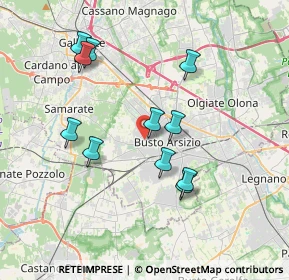 Mappa Via Pastrengo, 21052 Busto Arsizio VA, Italia (3.47727)