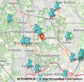 Mappa Via Carlo Cattaneo, 20832 Desio MB, Italia (5.963)