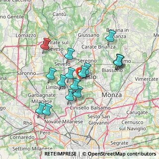 Mappa Via Carlo Cattaneo, 20832 Desio MB, Italia (6.34813)
