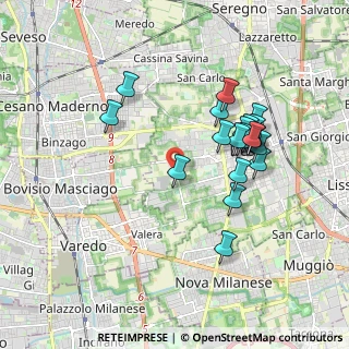 Mappa Via Carlo Cattaneo, 20832 Desio MB, Italia (1.728)