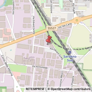 Mappa Via E. H. Grieg, 44, 21047 Saronno, Varese (Lombardia)