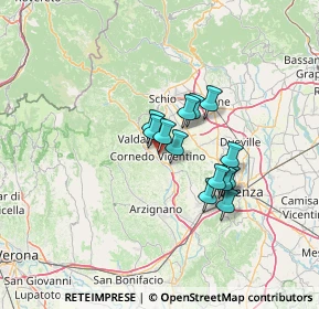 Mappa Via San Sebastiano, 36073 Cornedo Vicentino VI, Italia (9.39923)