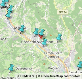 Mappa Via San Sebastiano, 36073 Cornedo Vicentino VI, Italia (2.82636)