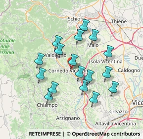 Mappa Via S. Sebastiano, 36073 Cornedo Vicentino VI, Italia (6.47294)