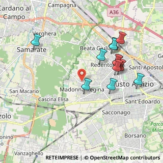 Mappa Via Samarate, 21052 Busto Arsizio VA, Italia (1.98)