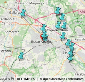 Mappa Via Galileo Galilei, 21052 Busto Arsizio VA, Italia (3.8)
