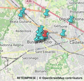 Mappa Via Galileo Galilei, 21052 Busto Arsizio VA, Italia (1.15214)