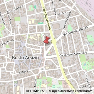 Mappa Via Fratelli D'Italia, 4, 21052 Busto Arsizio, Varese (Lombardia)