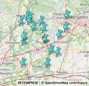 Mappa Via Rocca, 20056 Trezzo sull'Adda MI, Italia (7.31059)