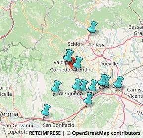 Mappa 36073 Cornedo vicentino VI, Italia (13.26615)