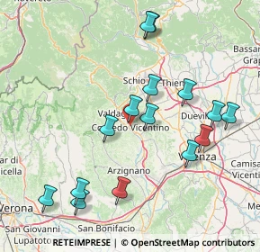 Mappa 36073 Cornedo vicentino VI, Italia (16.432)