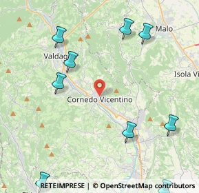 Mappa 36073 Cornedo vicentino VI, Italia (6.06636)