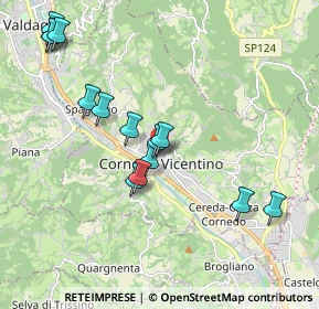 Mappa Via Alessandro Volta, 36073 Cornedo Vicentino VI, Italia (2.01786)