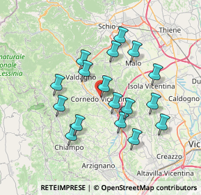 Mappa Via Alessandro Volta, 36073 Cornedo Vicentino VI, Italia (6.50059)