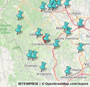 Mappa Via Alessandro Volta, 36073 Cornedo Vicentino VI, Italia (9.7765)