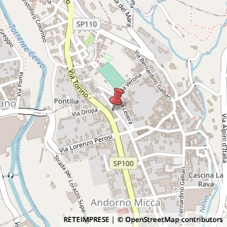Mappa Via Cavalieri di Vittorio Veneto, 123, 13811 Andorno Micca, Biella (Piemonte)