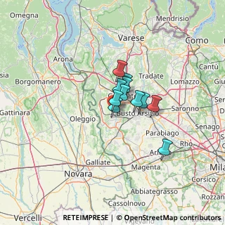 Mappa Vicolo Zara, 21010 Ferno VA, Italia (6.88727)