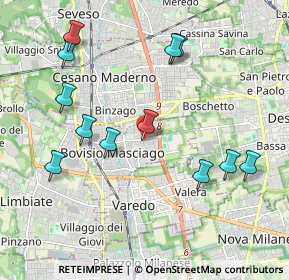 Mappa Via Pola, 20813 Bovisio-Masciago MB, Italia (2.12917)