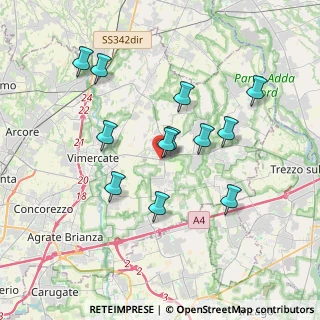 Mappa Via Suardo, 20882 Bellusco MB, Italia (3.36667)