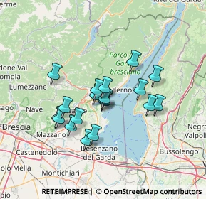 Mappa Via Spiaggia D'Oro, 25083 Gardone Riviera BS, Italia (10.93579)