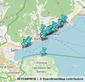 Mappa Via Spiaggia D'Oro, 25083 Gardone Riviera BS, Italia (1.2745)