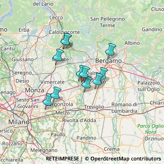 Mappa 24042 Capriate San Gervasio BG, Italia (10.19)